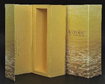 ฝากล่อง จั่วปังห่อด้วยกระดาษ Ice Gold หนา 120 แกรม พิมพ์ 4 สี 1 หน้า